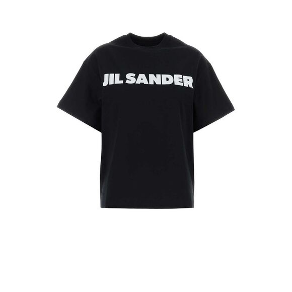 Jil Sander Women Black Cotton T-Shirt